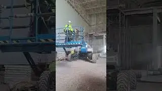 Working on height's in industrial development project. United Kingdom #manchester #siteengineering #