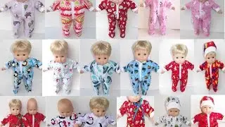 Bitty Baby Clothes Flannel Pajamas 2014 by Adorabledolldesigns
