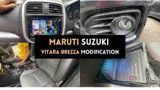 Vitara Brezza 2022 Modified | Interior Modification | Seat Covers | GFX Mats | Brezza Android System