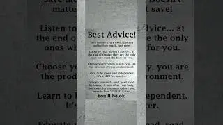 Best Advice #bestadvice #advice #motivation #message #lifelessons #english #life #inspiration