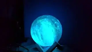 BRIGHTWORLD Moon Lamp Galaxy Lamp 5.9 inch 16 Colors LED 3D Moon Light, Remote & Touch Control Lava