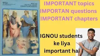 BPSC-103Political Theory concepts and debates#importantchapters#importantquestions #IGNOU#
