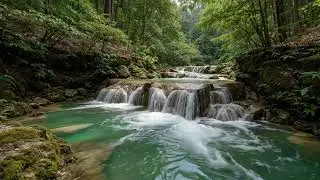 Natural Forest River Ambience with Smooth Flow for Creating  Peaceful & Harmonious Indoor Atmosphere