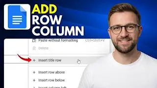 How to add another row or column to a table in Google Docs (Step By Step 2026)