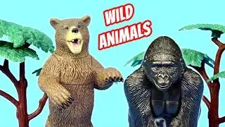 Zoo Toy Wild Animals 3D Puzzles Set Build Review - Gorilla Brown Bear