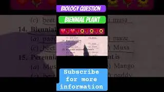 Biennial plant 🌱 #viral #biology #hptet #shortsfeed #youtubeshorts #ctet