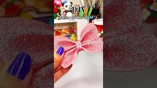 DIY Butterfly 🦋 Clip#shorts #diy #clips #handmade #butterfly #accessories #babifreitas @CrafterKavya
