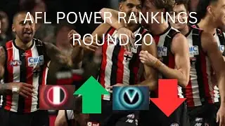 AFL POWER RANKINGS ROUND 20