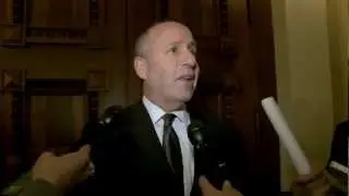 Senate Pro Tem Steinberg Speaks to the Press On the First Day of the 2013 Session