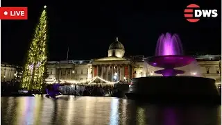 LIVE: Trafalgar Square Christmas Tree Lights Up London in Stunning Ceremony | DWS News | AQ14