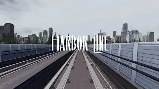 Riding the Harbor Line, enjoying the city views | Cities:Skylines