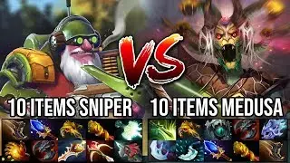 Carry Battle!!! WTF Raid Boss Medusa Vs Max Range Sniper IMBA 10 Items Power Who's the Boss Here ?