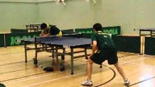 High Speed video (210 fps): J Han serves, W Henzell returns - play out point