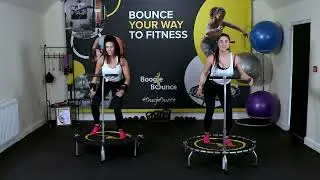 Boogie Bounce Fitness Trampoline Workout   First Half Warm Up and Pulse Raisers