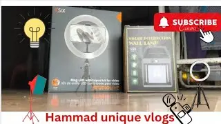 2 unique gadget unboxing video ring light and solar wall light 😀