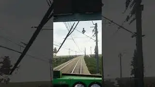 jazda bez prądowa pojazdem elektrycznym na kolei #train #polishrailways #polskakolej #bezprądu #EP08