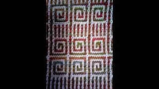 Греческий орнамент в мозаичной технике.Greek ornament in mosaic technique.