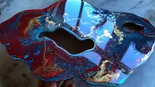 fast way to create a free form resin geode