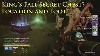 Destiny: King's Fall 3rd Secret Chest Location! (Potential Exotics)