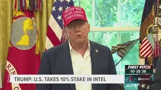 Trump: U.S. takes 10% in Intel share
