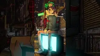 2D from Gorillaz fan art 2002 VS 2021