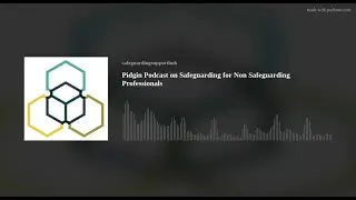 Episode 11: Pidgin Podcast on Safeguarding for Non Safeguarding Professionals