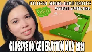 ПОЛНЫЙ СПОЙЛЕР GLOSSYBOX GENERATION ОГРАНИЧЕННАЯ ЛИНЕЙКА МАЙ 2021 ГОДА //UNBOXINGWITHJAYCA