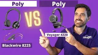 SHOWDOWN Plantronics Voyager 4220 vs Poly Blackwire 8225 Wired vs Wireless Headset - LIVE MIC TEST!