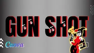 Bullet holes text effect with CANVA #20 子弹孔效果