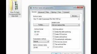 How To Split Compressed File With RAR كيف تقوم بتقسيم ملف أثناء الضغط ببرنامج وينرار