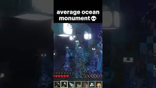 average ocean monument💀 #minecraft #memes #crackercraftsmp #oval #funny #gaming