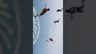 Sheikh Hamdan skydives in Dubai