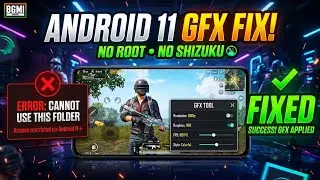 BGMI GFX Tool Android 11,12,13,14,15 Fix 🔥 Cannot Use This Folder Problem Solve | No Root No Shizuku
