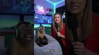Naughty Monkey Gamer Roasts the Anchor 😂😯🐒 | Funniest Gaming Interview Ever! #viral #shorts