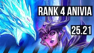 ANIVIA vs SYNDRA (MID) | 9/0/3, Rank 4 Anivia, Legendary | KR Challenger | 25.21