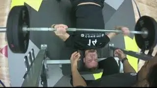 Benjamin Plu WR 2019 CFL Combine Bench Press