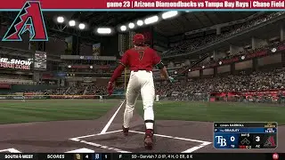 MLB The Show 25 | Arizona Diamondbacks vs Tampa Bay Rays | Game 23