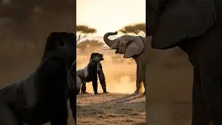 👉 Gorilla vs Elephant: Savannah Standoff