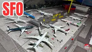 San Francisco 1:400 Scale Model Airport | Layover Layouts &bull; Gemini Jets &bull; NG Models &bull; Aviation400 