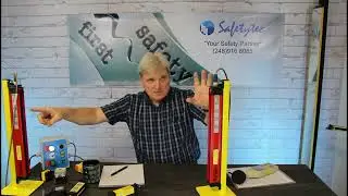 Safety Light Curtain Demonstration - Red 4 Range by Safetytec