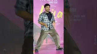 Actor Vishwak Sen Dancing For Oho Rathamma Song at Laila Movie Trailer Launch Event