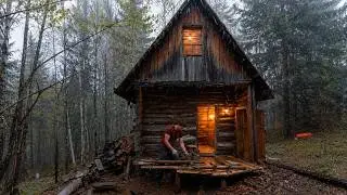Restoring a Forgotten House in the Rain | Wilderness ASMR