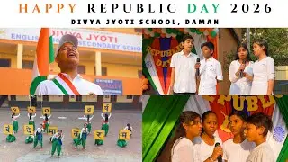 Republic Day Celebration 🇮🇳 at Divya Jyoti School, Daman 2026🔥