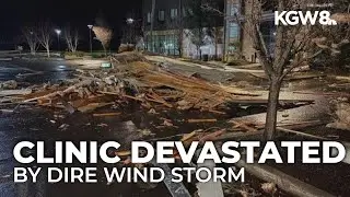 Storm rips roof off The Dalles clinic, delays outpatient appointments as cleanup continues