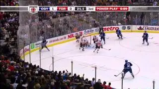 Flames @ Maple Leafs - Mikhail Grabovski Scores In Final Minute - 110115