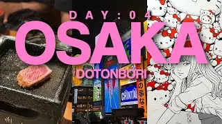 shopping and exploring around the dotonbori area