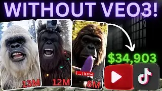 How I Make 'Bigfoot Vlogs' WITHOUT PAYING For Veo3 - TikTok Automation