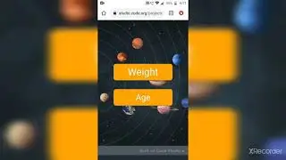 Weight and Age calculator on different planets using code.org