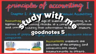 study with me: accounting! | Goodnotes 5 iPad Notes