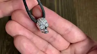 REBELIGION Totenkopf Damen Schmuck Anh&auml;nger aus 925 Silber mit weissen Zirkonia